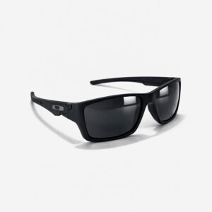 Matte black rectangular sunglasses